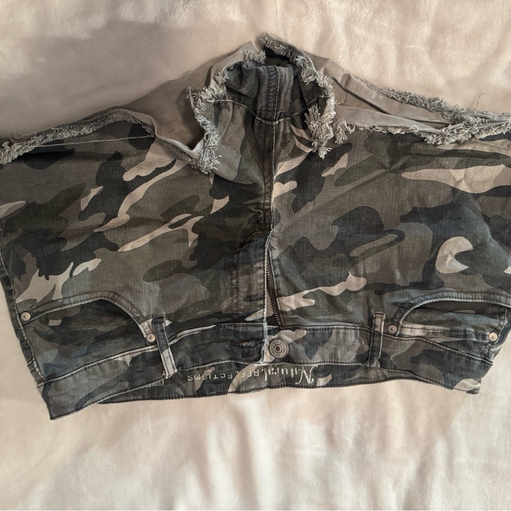 Natural Reflections Camouflage Buttoned Jacket